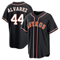 Fenge H.Astros #44 Yordan Alvarez Player Black Fashion Out Home Game Stitched Jerseys