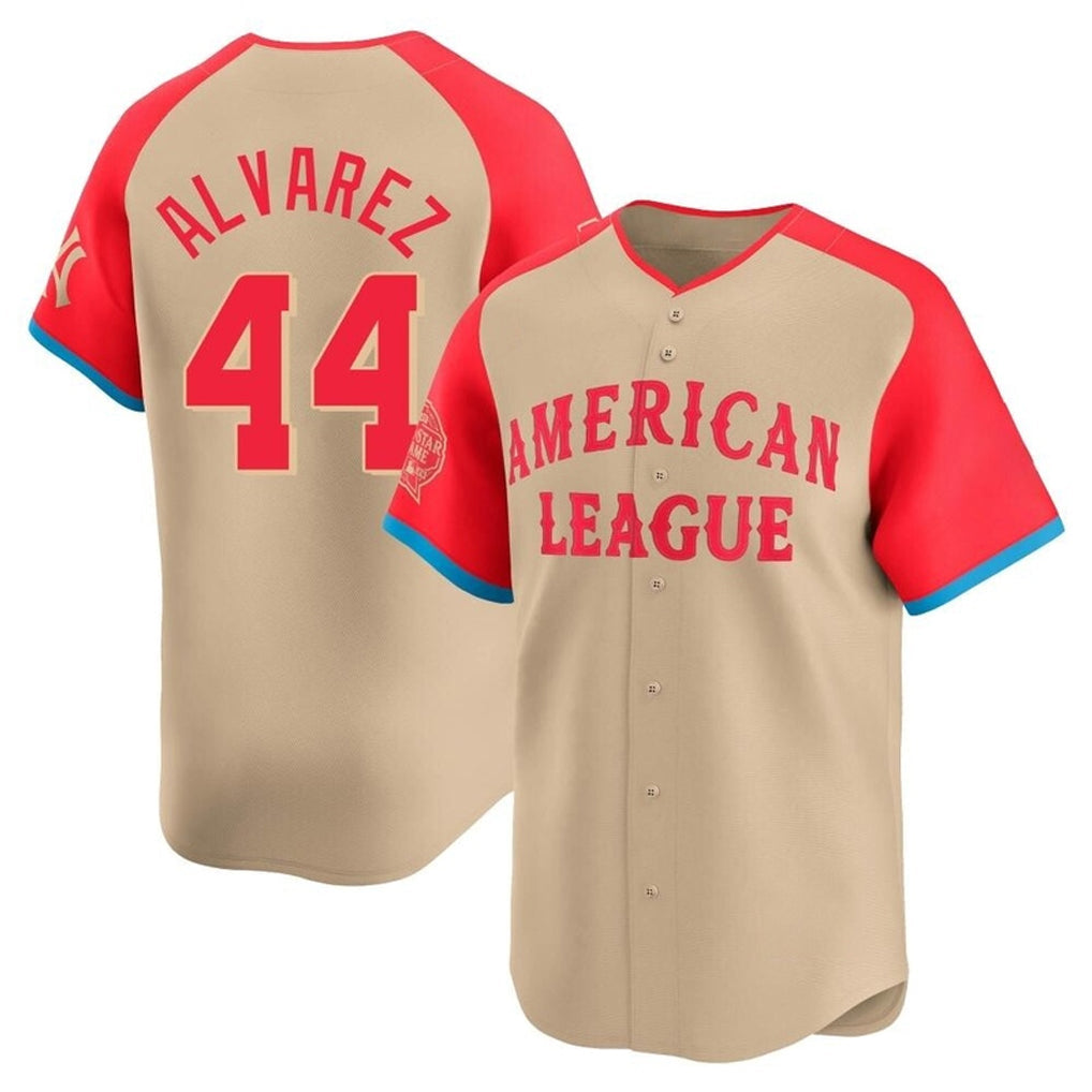 Fenge H.Astros #44 Yordan Alvarez Player Cream American League All-Star Game Limited Stitched Jerseys