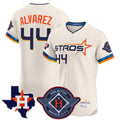 Fenge H.Astros #44 Yordan Alvarez Player Cream City Connect Texas Patch Vapor Premier Limited Elite Home Stitched Jerseys