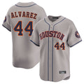 Fenge H.Astros #44 Yordan Alvarez Player Gray Home Limited Stitched Jerseys