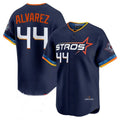 Fenge H.Astros #44 Yordan Alvarez Player Navy City Connect Limited Home Stitched Jerseys