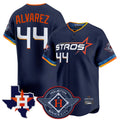 Fenge H.Astros #44 Yordan Alvarez Player Navy City Connect Texas Patch Vapor Premier Limited Home Stitched Jerseys