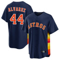 Fenge H.Astros #44 Yordan Alvarez Player Navy Home Game Stitched Jerseys