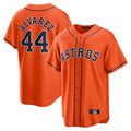 Fenge H.Astros #44 Yordan Alvarez Player Orange Home Game Stitched Jerseys