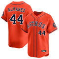 Fenge H.Astros #44 Yordan Alvarez Player Orange Home Limited Stitched Jerseys