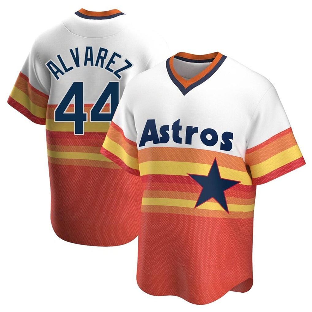 Fenge H.Astros #44 Yordan Alvarez Player Rainbow Cooperstown Collection T-shirt Stitched Jerseys