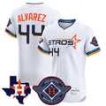 Fenge H.Astros #44 Yordan Alvarez Player White City Connect Texas Patch Vapor Premier Limited Elite Home Stitched Jerseys