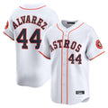 Fenge H.Astros #44 Yordan Alvarez Player White Home Limited Stitched Jerseys