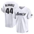 Fenge H.Astros #44 Yordan Alvarez Player White Throwback Cooperstown Collection Limited Stitched Jerseys
