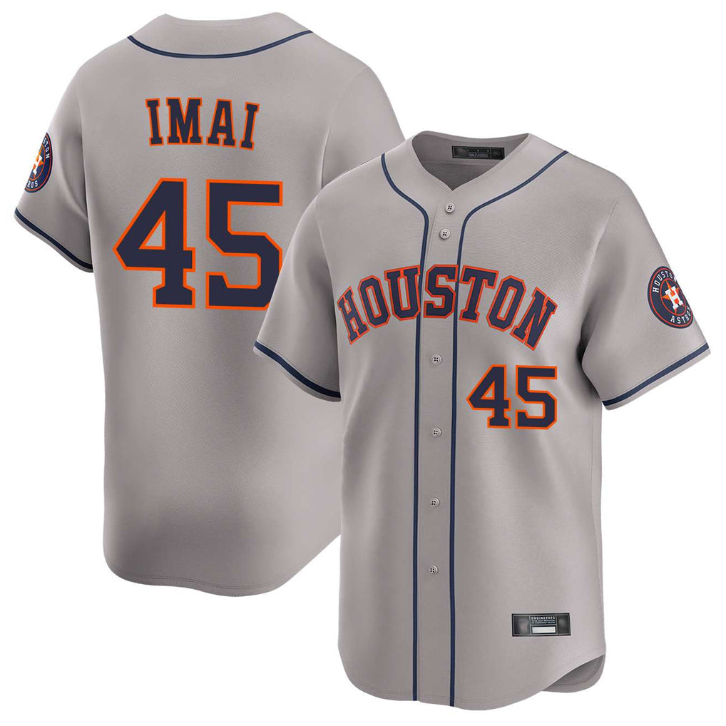 Fenge H.Astros #45 Tatsuya Imai Player Gray Home Limited Stitched Jerseys