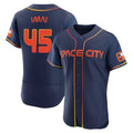 Fenge H.Astros #45 Tatsuya Imai Player Navy City Connect Limited Elite Home Stitched Jerseys