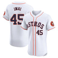 Fenge H.Astros #45 Tatsuya Imai Player White Limited Elite Home Stitched Jerseys
