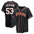 Fenge H.Astros #53 Cristian Javier Player Black Fashion Out Home Game Stitched Jerseys