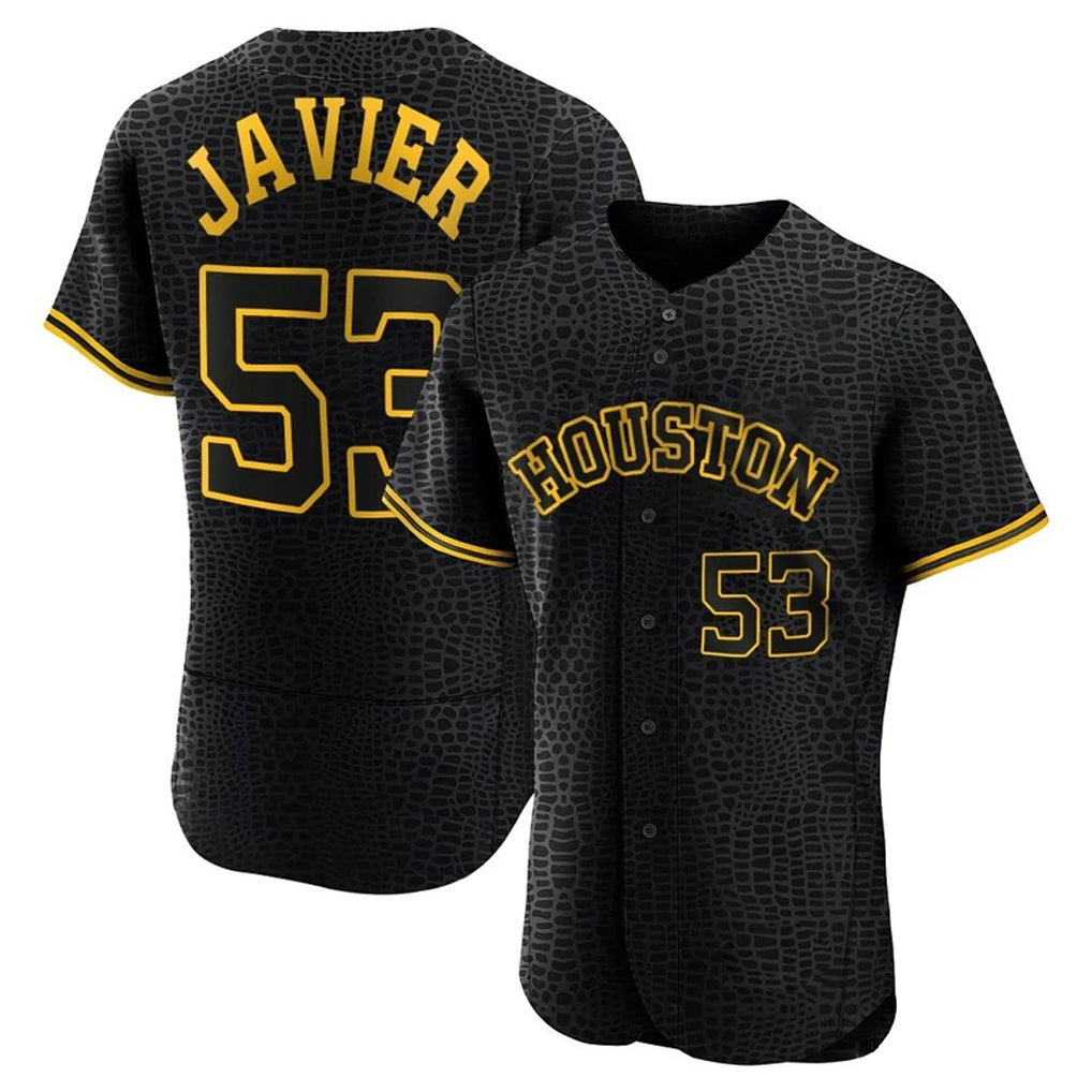 Fenge H.Astros #53 Cristian Javier Player Snake Skin City Limited Elite Home Stitched Jerseys