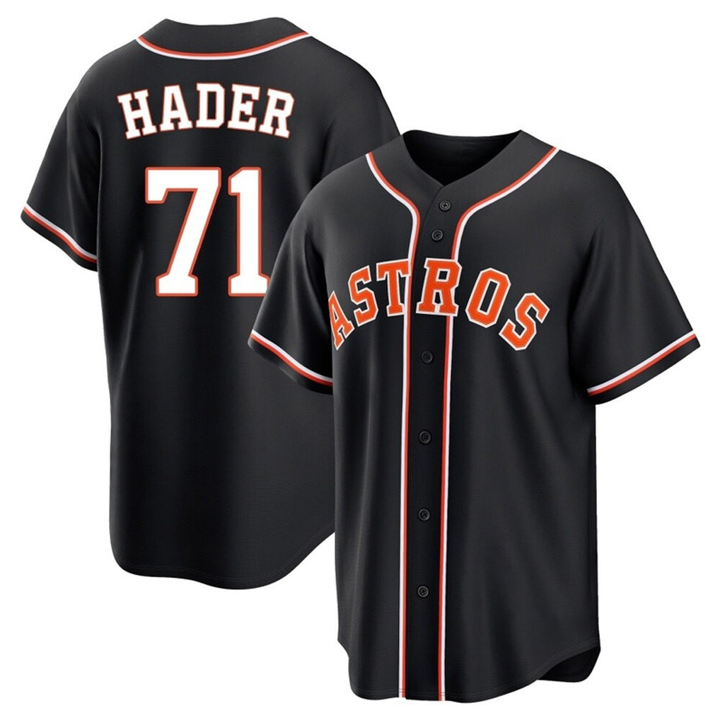 Fenge H.Astros #71 Josh Hader Player Black Fashion Out Home Game Stitched Jerseys