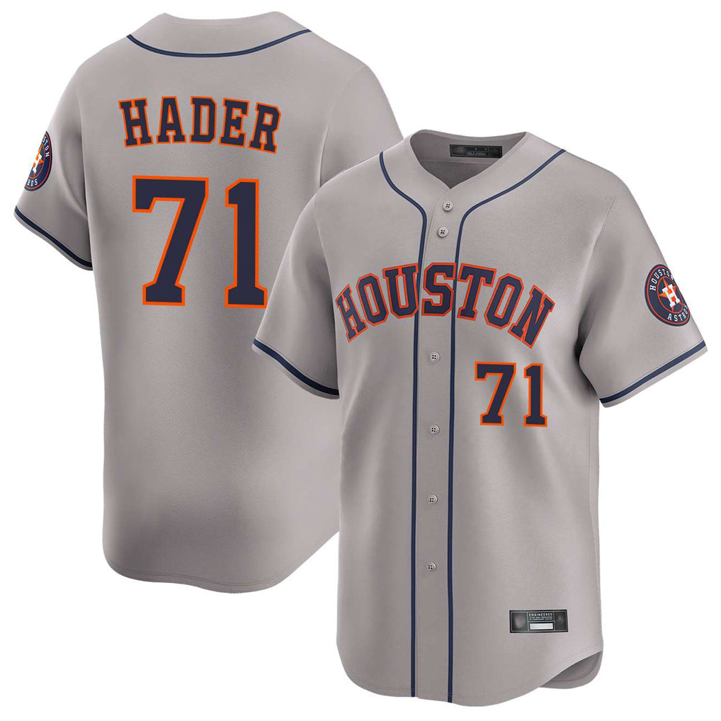 Fenge H.Astros #71 Josh Hader Player Gray Home Limited Stitched Jerseys