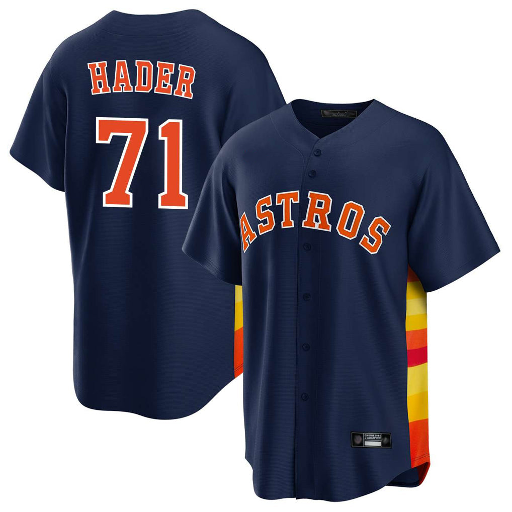 Fenge H.Astros #71 Josh Hader Player Navy Home Game Stitched Jerseys