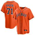 Fenge H.Astros #71 Josh Hader Player Orange Home Game Stitched Jerseys