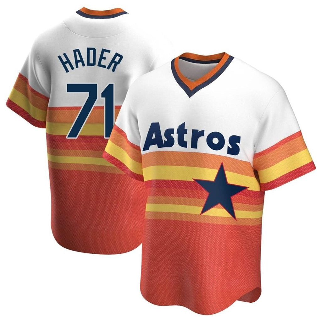 Fenge H.Astros #71 Josh Hader Player Rainbow Cooperstown Collection T-shirt Stitched Jerseys