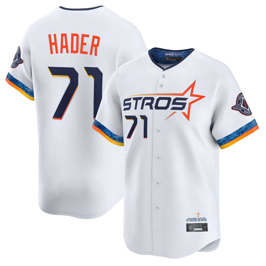 Fenge H.Astros #71 Josh Hader Player White City Connect Limited Home Stitched Jerseys
