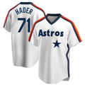 Fenge H.Astros #71 Josh Hader Player White Cooperstown Collection T-shirt Stitched Jerseys