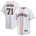 Fenge H.Astros #71 Josh Hader Player White Home Game Stitched Jerseys
