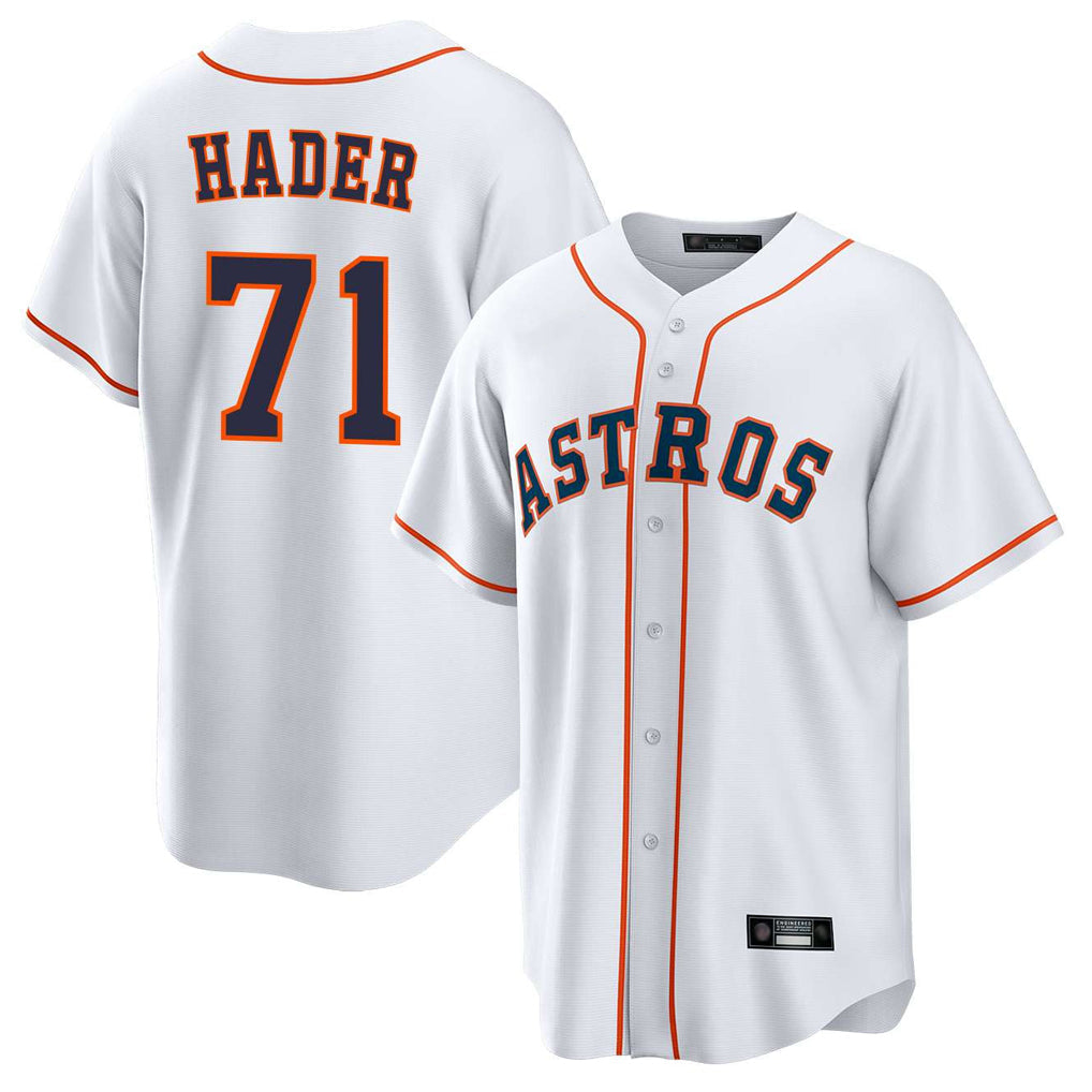 Fenge H.Astros #71 Josh Hader Player White Home Game Stitched Jerseys