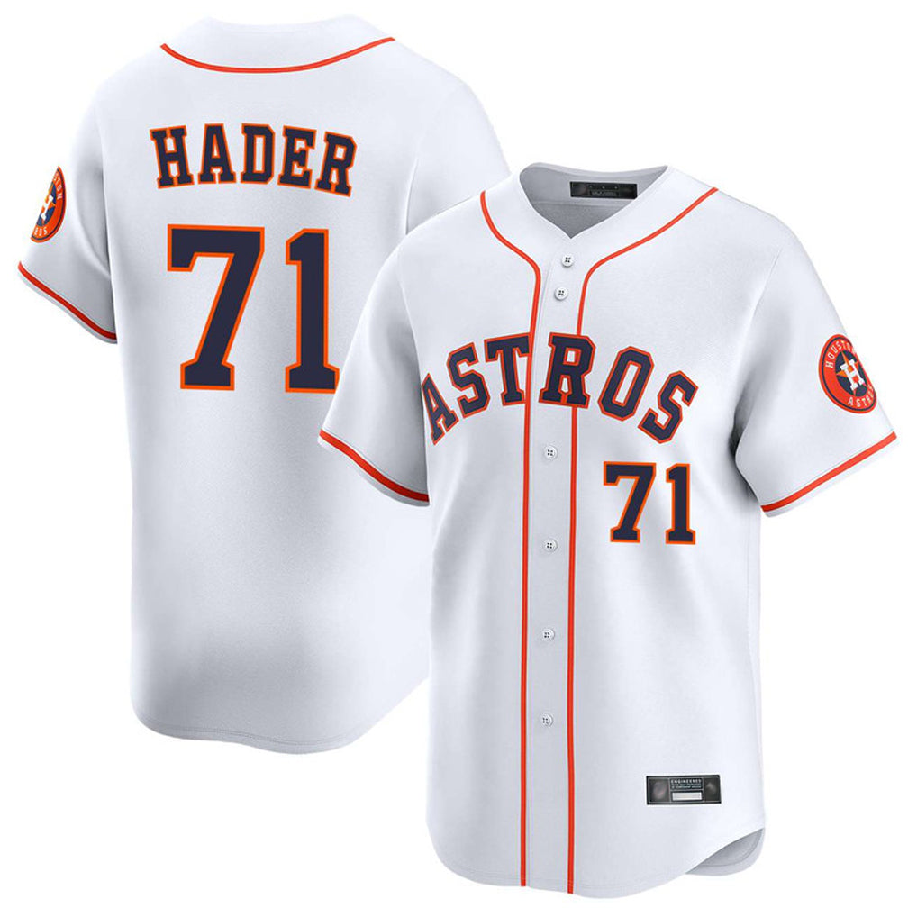 Fenge H.Astros #71 Josh Hader Player White Home Limited Stitched Jerseys