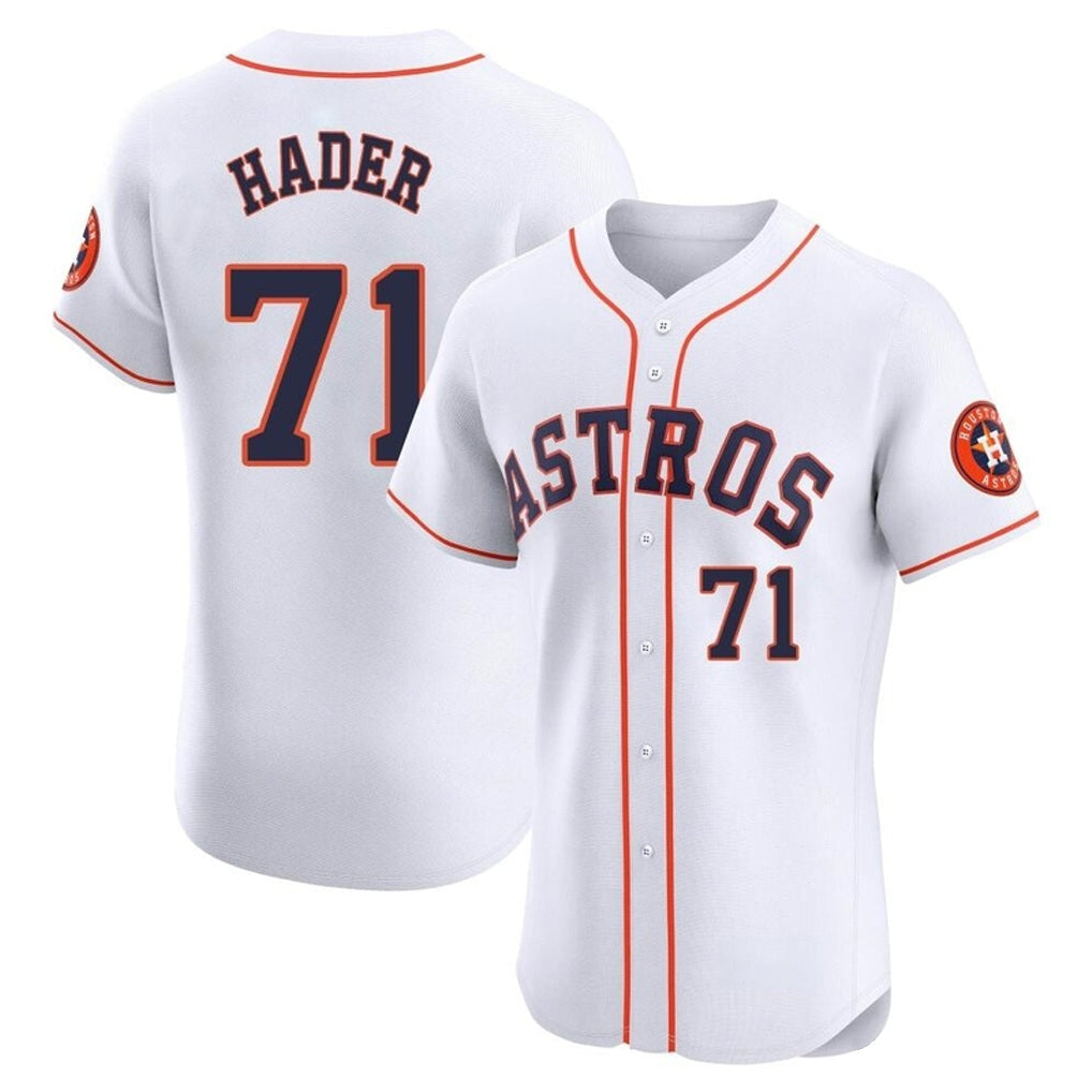 Fenge H.Astros #71 Josh Hader Player White Limited Elite Home Stitched Jerseys