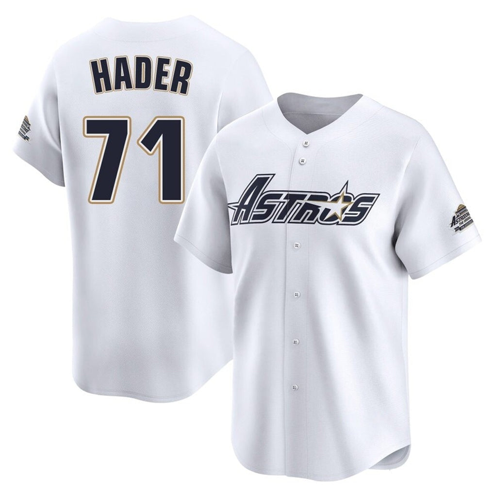 Fenge H.Astros #71 Josh Hader Player White Throwback Cooperstown Collection Limited Stitched Jerseys