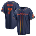 Fenge H.Astros #7 Craig Biggio Player Navy City Connect Home Game Stitched Jerseys
