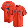 Fenge H.Astros #7 Craig Biggio Player Orange Home Limited Stitched Jerseys
