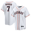 Fenge H.Astros #7 Craig Biggio Player White Home Game Stitched Jerseys
