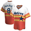 Fenge H.Astros #8 Christian Walker Player Rainbow Cooperstown Collection T-shirt Stitched Jerseys
