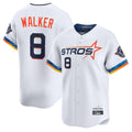 Fenge H.Astros #8 Christian Walker Player White City Connect Limited Home Stitched Jerseys