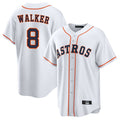 Fenge H.Astros #8 Christian Walker Player White Home Game Stitched Jerseys