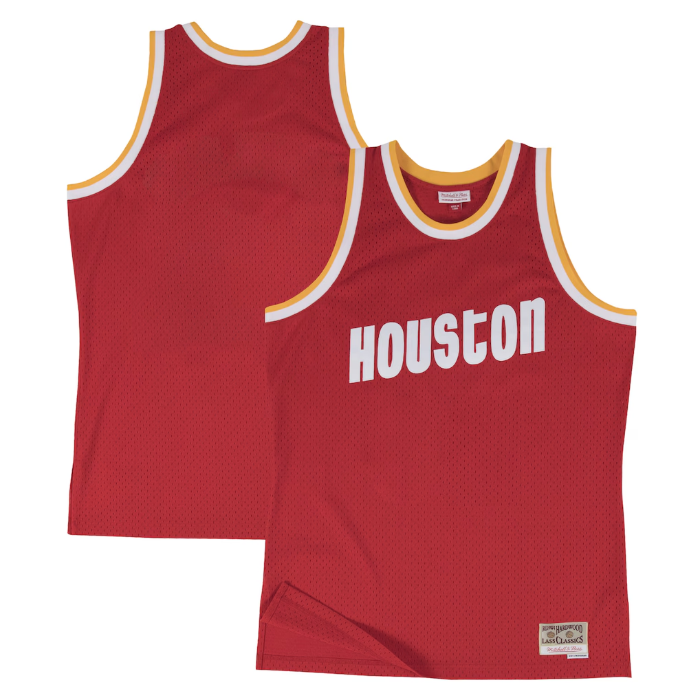 Fenge H.Rockets Mitchell & Ness Red 1996-97 Hardwood Classics Swingman Stitched Jerseys