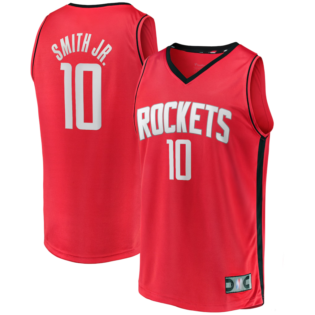 Fenge H.Rockets H.Rockets #10 Jabari Smith Jr. Red Fast Break Replica Player Stitched Jerseys-Icon Edition