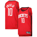 Fenge H.Rockets #10 Jabari Smith Jr. Red Swingman Stitched Jerseys-Icon Edition