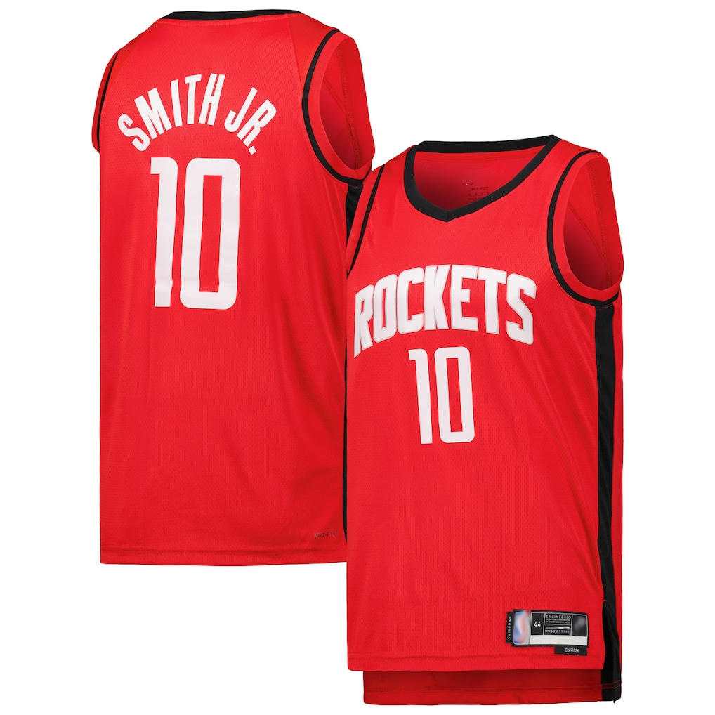 Fenge H.Rockets #10 Jabari Smith Jr. Red Swingman Stitched Jerseys-Icon Edition