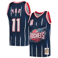 Fenge H.Rockets #11 Yao Ming Mitchell & Ness Navy 2002-2003 Hardwood Classics Swingman Stitched Jerseys