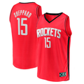 Fenge H.Rockets #15 Reed Sheppard Red 2024 Draft Fast Break Player Stitched Jerseys-Icon Edition