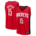 Fenge H.Rockets #15 Reed Sheppard Red Fast Break Replica Stitched Jerseys-Icon Edition