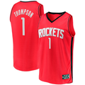 Fenge H.Rockets #1 Amen Thompson Red Fast Break Replica Stitched Jerseys-Icon Edition