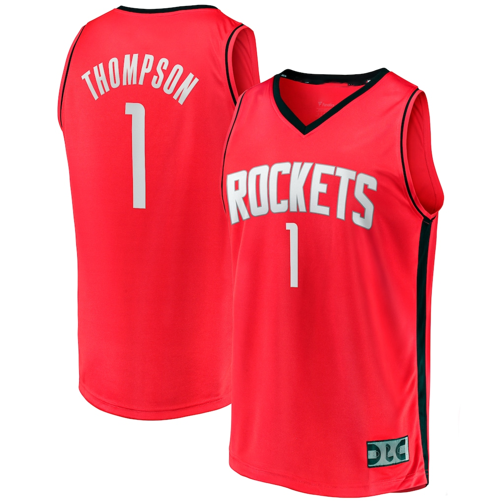 Fenge H.Rockets #1 Amen Thompson Red Fast Break Replica Stitched Jerseys-Icon Edition