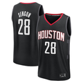 Fenge H.Rockets #28 Alperen Sengun Black Fast Break Replica Player Stitched Jerseys-Statement Edition