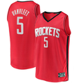 Fenge H.Rockets #5 Fred VanVleet Red Fast Break Replica Player Stitched Jerseys-Icon Edition