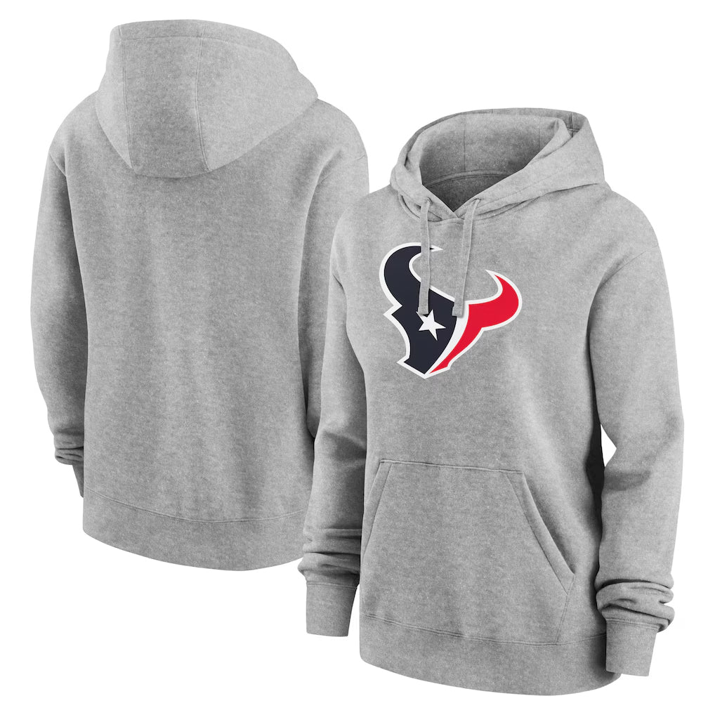 Fenge H.Texans Gray Salute to Service Hoodies Limited Game Blank Player Stitched Jerseys