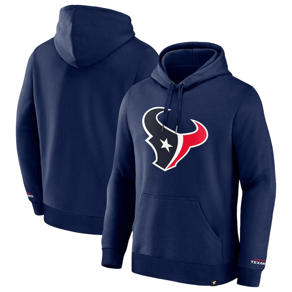 Fenge H.Texans Navy Sideline Standard Issue Initial Home Dri-FIT Hoodie Blank Player Stitched Jerseys