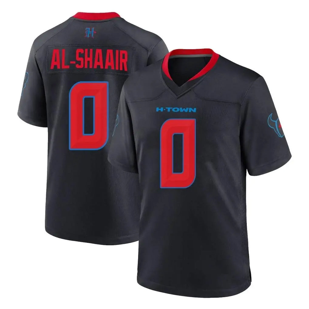 Fenge H.Texans #0 Azeez Al-Shaair Player Navy 2nd Alternate Home Game Stitched Jerseys